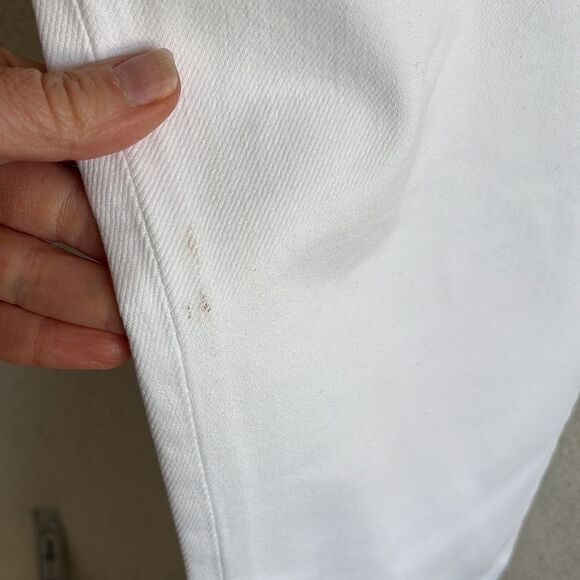 J Crew‎ Curvy Essential Straight Leg Jeans Womens Size 27 White - Picture 10 of 13